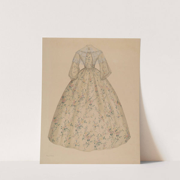 Dress with Cape Collar by Nancy Crimi