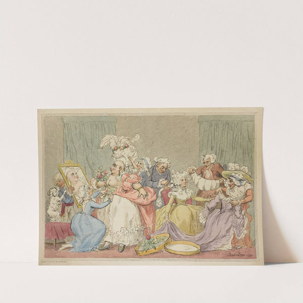 Dressing for a birthday (1790) by Thomas Rowlandson