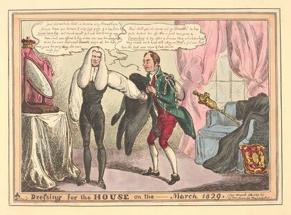 Dressing for the House on the — March 1829 (1829)