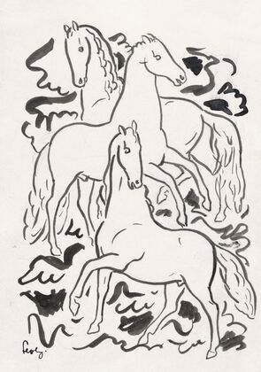 Drie paarden