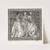 Drie vrouwen in een tuin (1896) by Lucien Pissarro