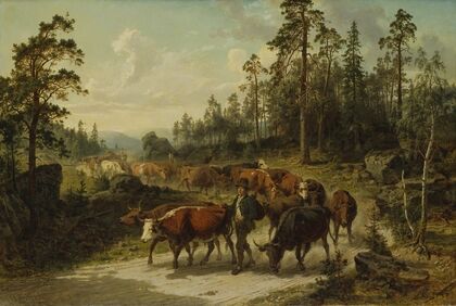 Driving Cattle in Småland