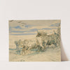 Drover with Oxen Pulling a Cart by Théodore Chassériau