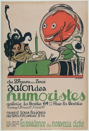 Du 27 mars au 5 mai Salon des humoristes galerie La Boétie 64 bis Rue la Boétie (1920) — size preview
