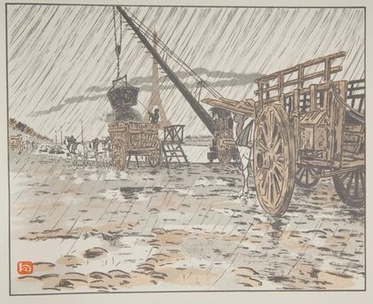 Du Quai de Passy, par la en pluie (1902)