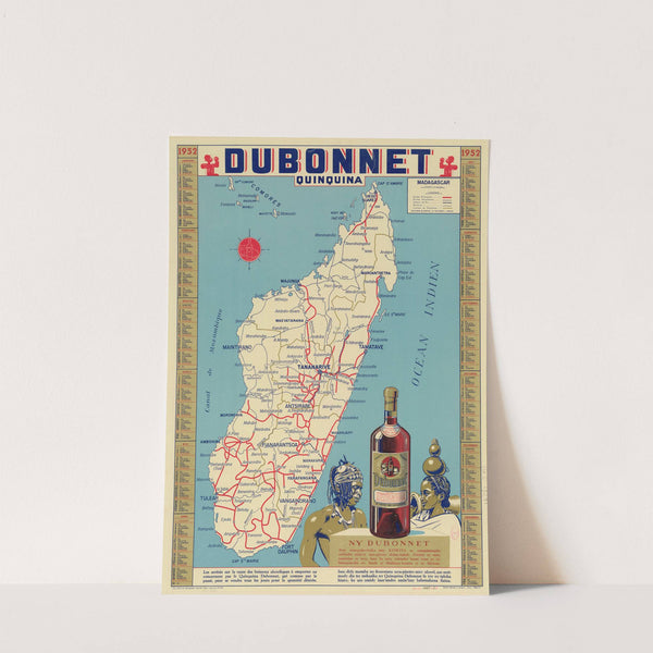 Dubonnet. Quinquina. Madagascar (1951) by Blondel la Rougery