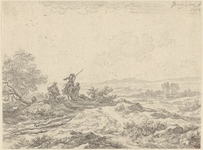 Dune Landscape with Shepherds