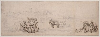 Dune Scene with Peasant Figures (mid-1650s)