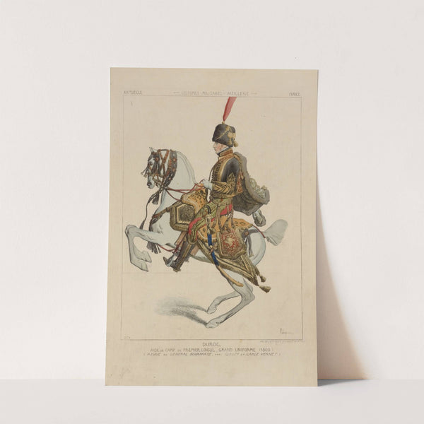 Duroc, aide de camp du premier consul, grand uniforme (1800) (Revue du general Bonaparte, par Isabey et Carle Vernet) by Raphaël Jacquemin