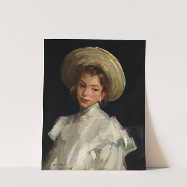 Dutch girl in white (1907) by Robert Henri