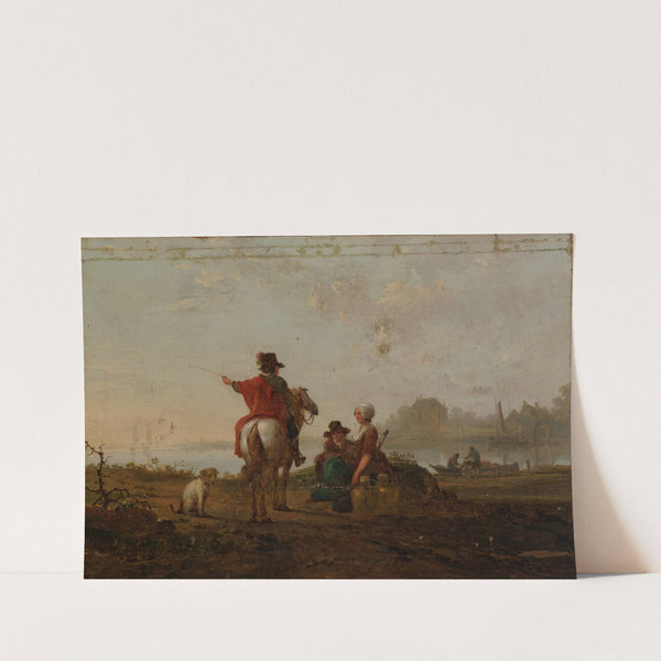 Landscape With Figures by Jacob van Strij