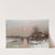 Dutch peasants on a frozen waterway at sundown by Johann Jungblut