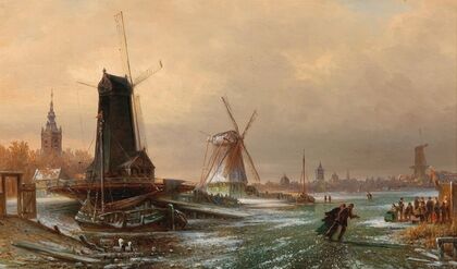 Dutch Sawmill, Water Mill and Flour Mill, near Amsterdam