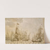 Dutch Ships on a Harbour by Willem van de Velde the Elder
