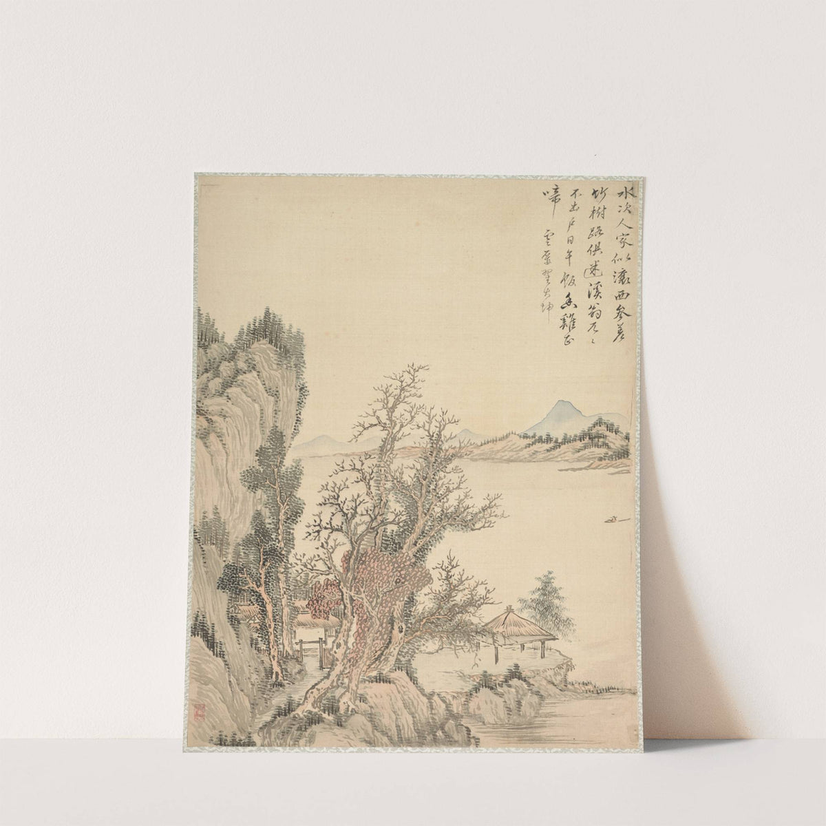 Dwelling by the Shore by Tsubaki Chinzan