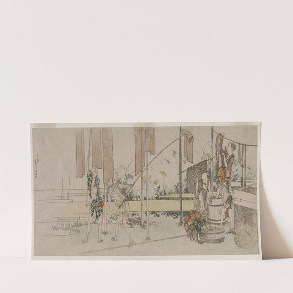 Dyers at Work (c. 1800) by Katsushika Hokusai