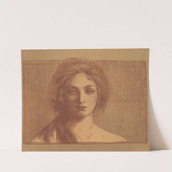 Dziewczyna o brązowych włosach (1900) by Jan Bukowski
