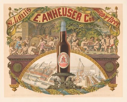 E. Anheuser Co’s Brewing Association, St. Louis lager beer (1879)