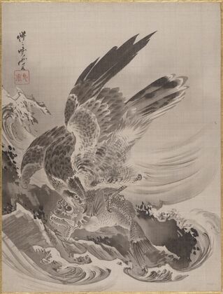 Eagle Attacking Fish (ca. 1887)