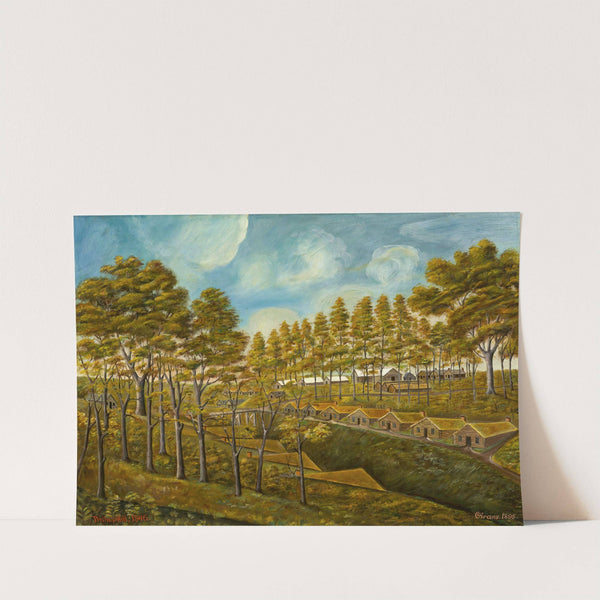 Early Camp Dugouts, after Olof Krans by Stanley Mazur