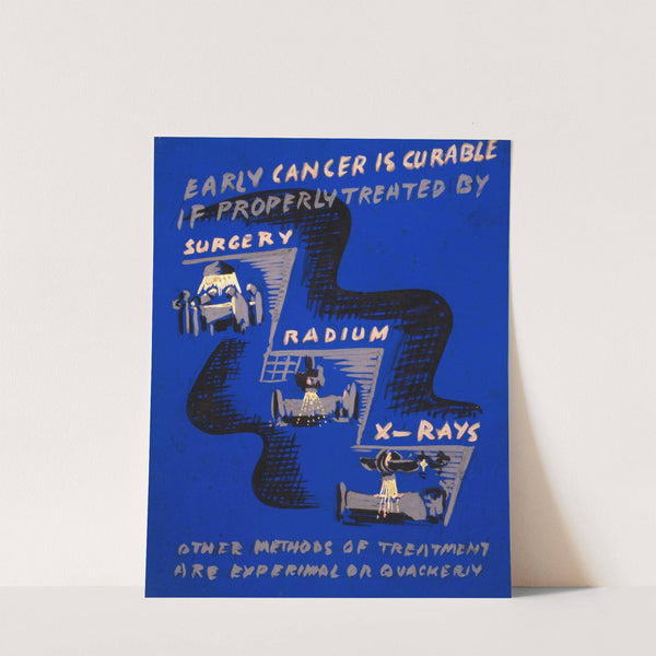 Early cancer is curable if properly treated by surgery, radium, x-rays by Anthony Velonis