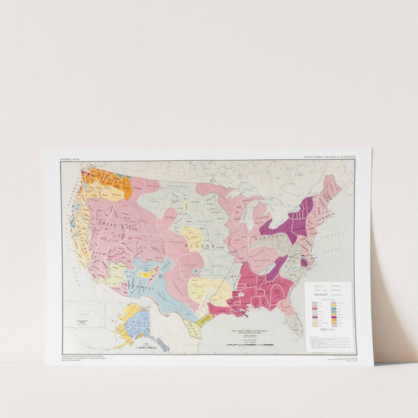 Early Indian Tribes, Culture Areas, and Linguistic Stocks. Smithsonian Institution, 1967. by U.S. Information Agency