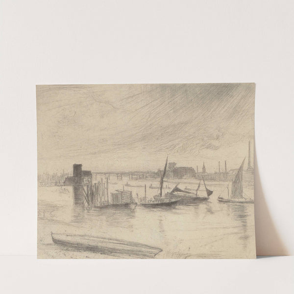 Early Morning, Battersea (Kennedy 75) (circa 1859) by James Abbott McNeill Whistler