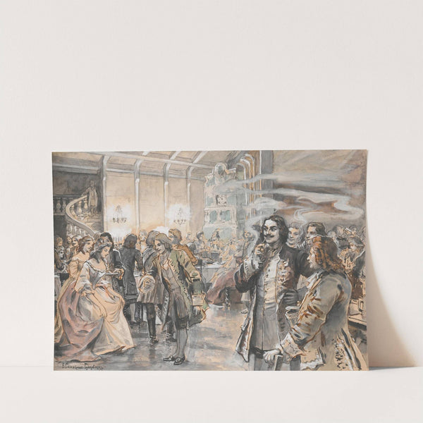Easter Celebrations At The Court Of Peter The Great by Elena Petrovna Samokish-Sudkovskaya