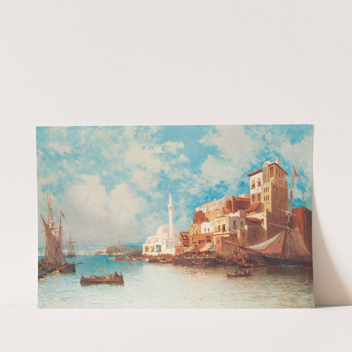 Eastern Harbour by Jean-Baptiste-Henri Durand-Brager