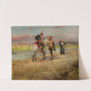 Eastern scene against a landscape by Tadeusz Ajdukiewicz