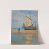 Ebbe (Segelboot am Strand) by Gustav Schönleber