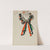 Echarpe de fourrure grise torsadée avec tissu rayé de 4 couleurs (1938) by M. P. Leven