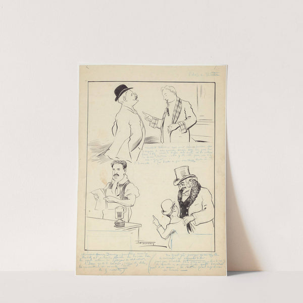 Echos de théâtre – Pierre Decourcelle et Maurice Donnay (1908) by Maurice Lourdey