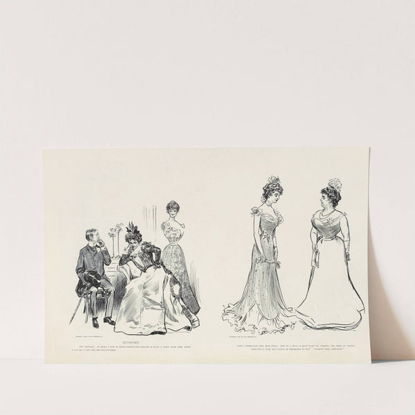 Economy (1899) by Charles Dana Gibson