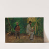 Edmund Kanoldt und Emil Lugo, im Freien malend by Emil Lugo
