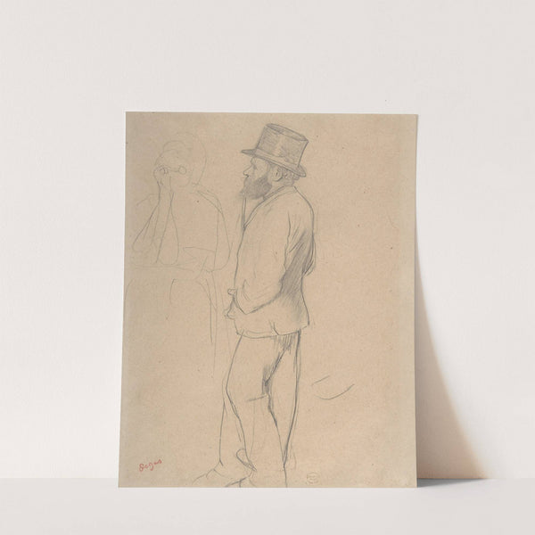 Edouard Manet at the Races (ca. 1865) by Edgar Degas