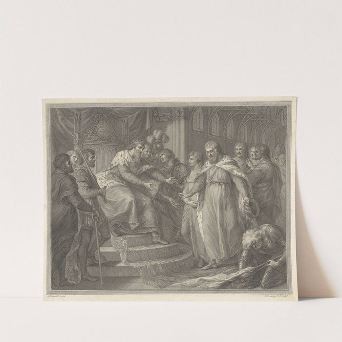 Edward, Prince of Wales, Presenting the Captive King John of France and His Sons to His Father Edward the Third After the Battle of Poictiers by John Francis Rigaud