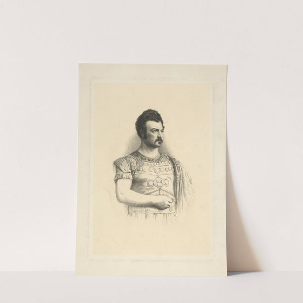 Edwin Forrest as Spartacus. The Gladiator. Act V. Scene I. (1873) by H. G. Hall