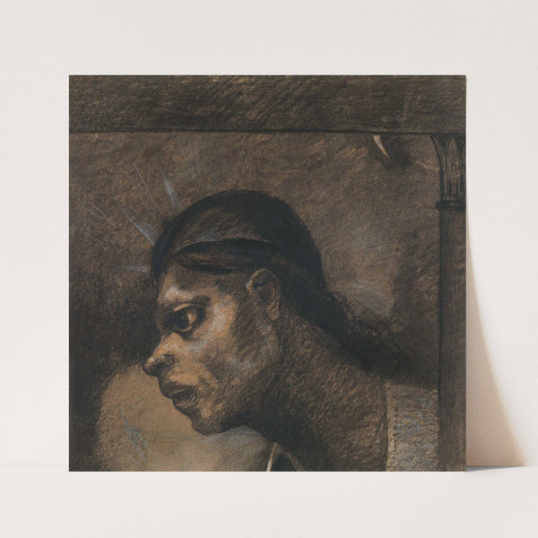 Een man van het volk (circa 1887) by Odilon Redon