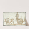 Een ossenwagen by Otto Howen