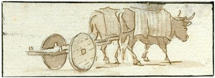 Een ossenwagen