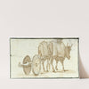Een ossenwagen by Otto Howen
