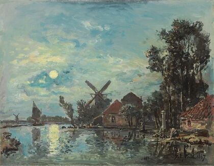 Effet de lune sur l’estuaire, Hollande