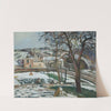 Effet de neige à L’Hermitage, Pontoise (1875) by Camille Pissarro