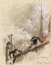 Effets de toits rue Chanoinesse (1915-1945)