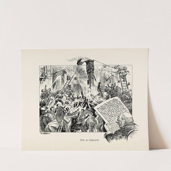 Efter en Ildebrand (1889) by Theodor Kittelsen