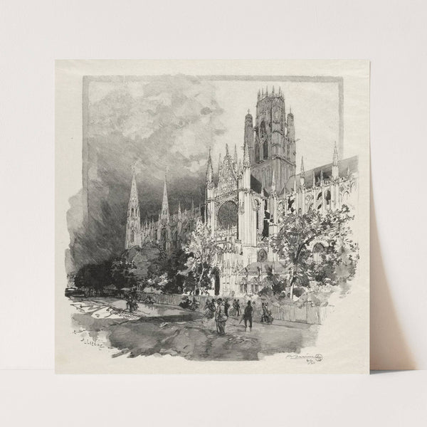 Eglise Saint Ouen (1896) by Auguste Louis Lepère