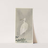 Egret in rain by Ohara Koson