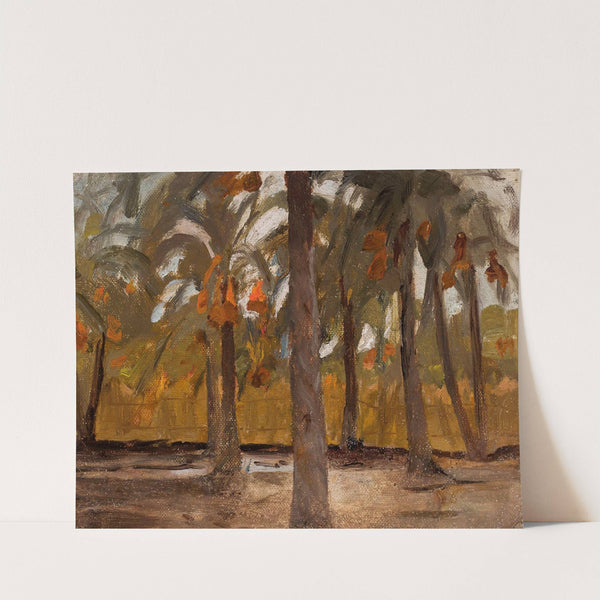 Egyptian palm forest. From the journey to Egypt (1903) by Jan Ciągliński