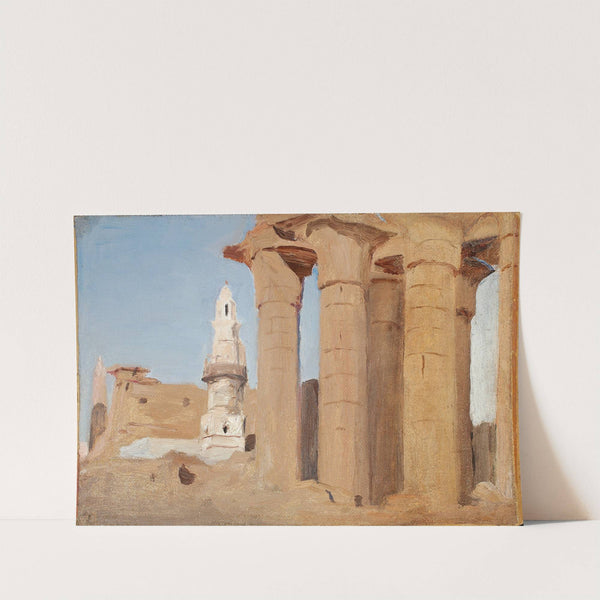 Egyptian temple – Luxor. From the journey to Egypt (1903) by Jan Ciągliński